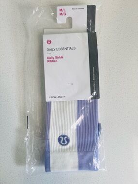 Lululemon Daily Stride Ribbed Crew Socks